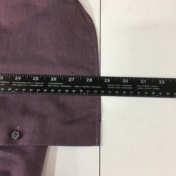 TED BAKER Dress Shirt Men's Size 16 34/35 Endurance Long Sleeve Button Slim Fit - Picture 7 of 8